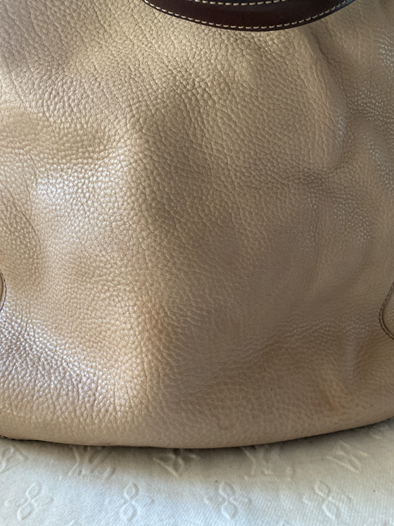 Image 1 of Coach handbag, leather, beige, new