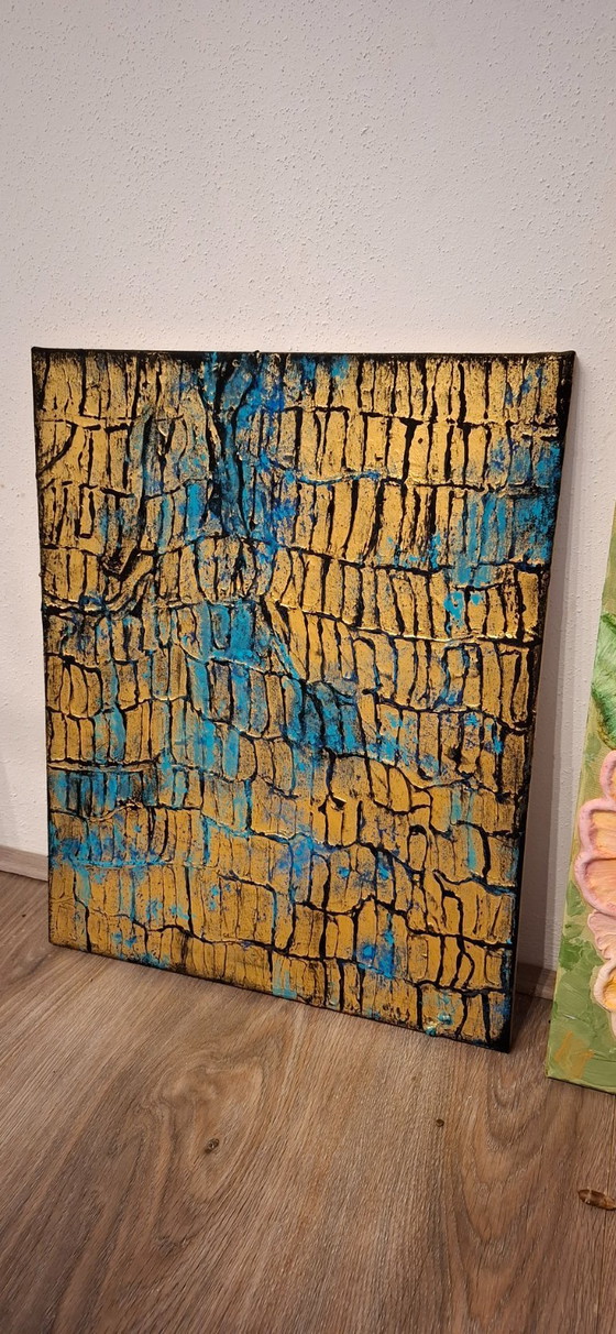 Image 1 of Broken Gold 1 Painting (Handmade)