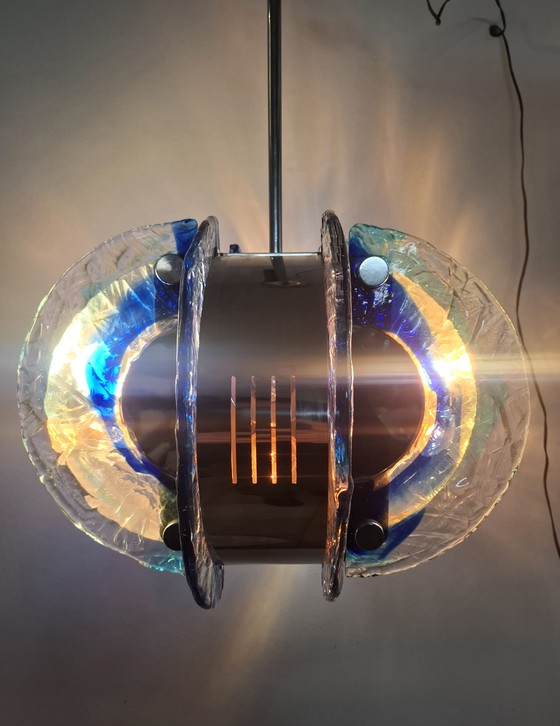 Image 1 of Lampada da sospensione in vetro di murano anni 70s 