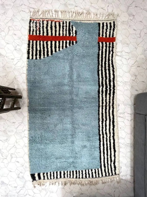 Tappeto tessuto a mano 200x300 cm, lana, multicolore, Marocco – Tappeti, Wool, Mid Century Modern (photo 3 of 9)