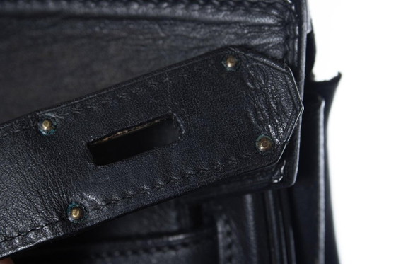 Image 1 of Hermes, rara borsa vintage Hermes HAC 50 in nero