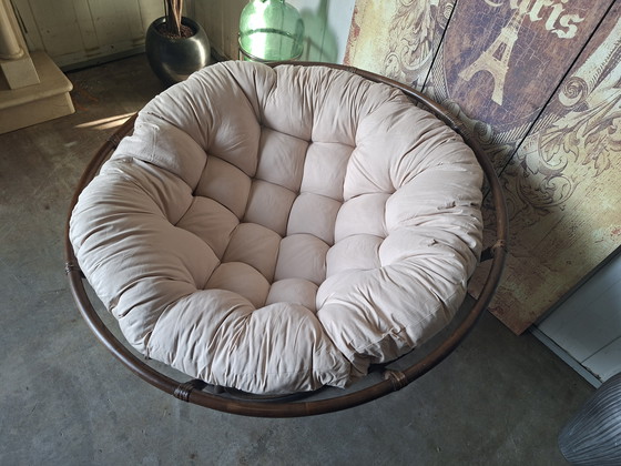 Image 1 of Beautiful Papasan chair cushion, dimensions 110x110cm and 75cm high.