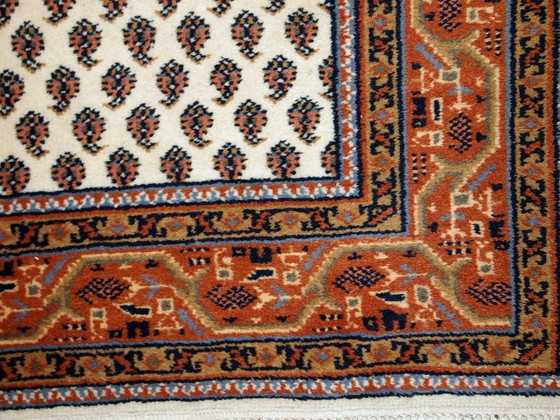 Image 1 of Tappeto indiano vintage fatto a mano in stile Seraband, 122 cm x 175 cm, anni '80 - 1C519