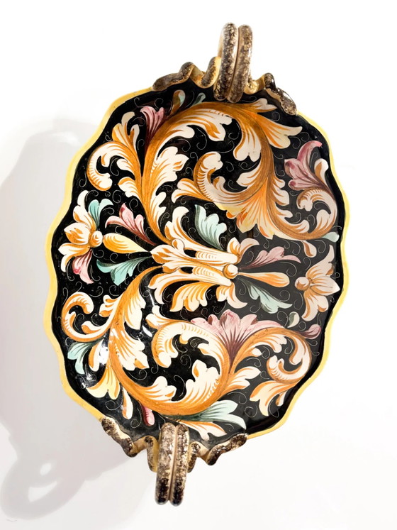 Handbemaltes Säulen-Keramik-Mittelstück aus den 1950er Jahren – Dekorative Objekte, Ceramic (photo 5 of 12)