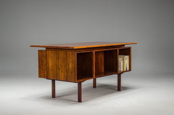 Image 1 of Mid Century Freistehender Schreibtisch, 1960er Jahre