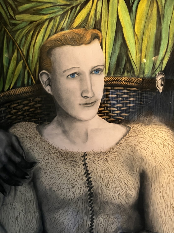 Image 1 of Carolien Smit Painting Boy With The Monkey