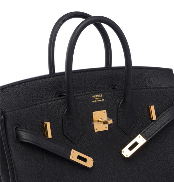 Image 1 of Borsa HERMES Birkin 25 in pelle nera - 103426