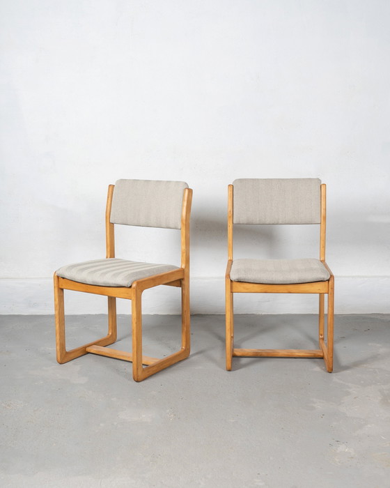 Image 1 of 2X Guilleumas Dining Chairs Made Of Beech, Spain, 1960