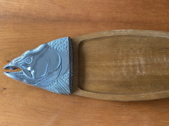 Image 1 of Tabla para servir pescado de caoba