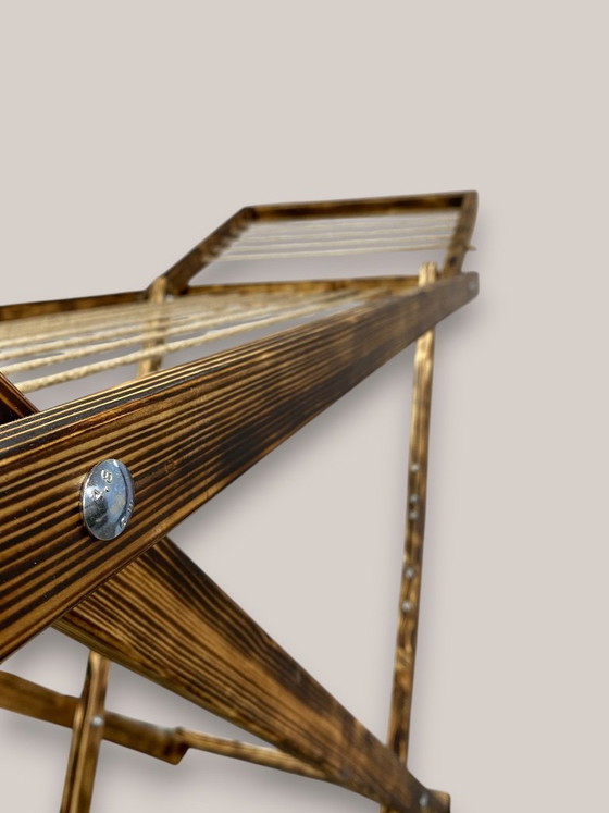 Image 1 of Stendibiancheria vintage in legno, stendibiancheria: mobile rustico pieghevole NUOVO