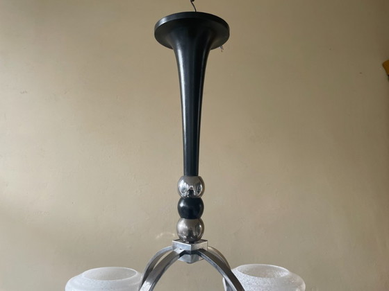 Image 1 of Lampada a sospensione Lampada da soffitto Lampada art deco 1930 francese