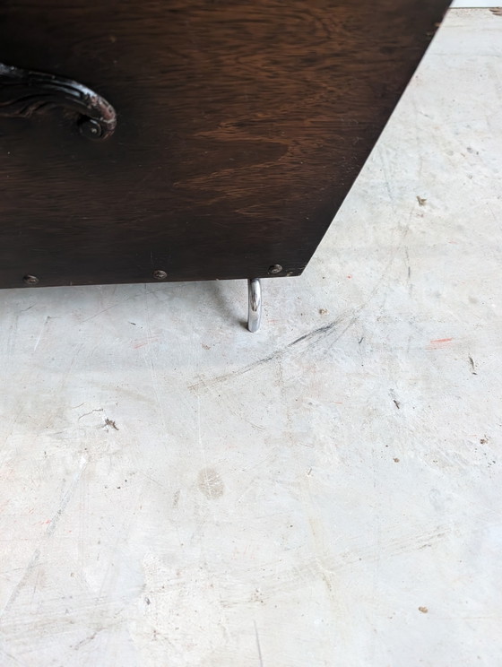 Portariviste Vintage in Legno – Wood, Chrome (photo 5 of 11)