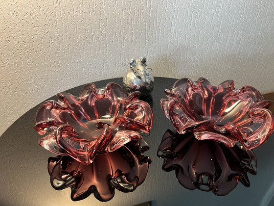 Set di 2 ciotole in vetro artistico di metà secolo – Josef Hospodka, anni '60 – Glass (photo 14 of 15)