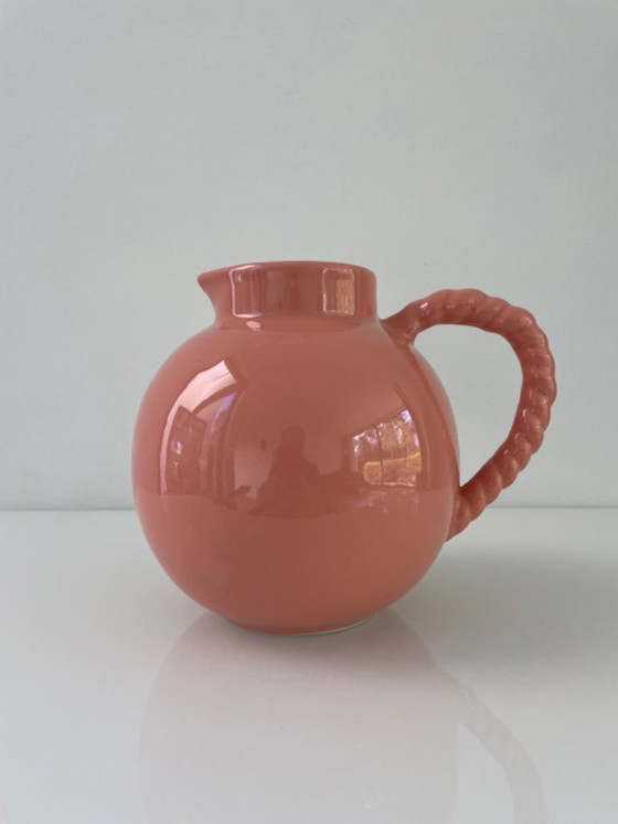 Brocca in ceramica rosa dalla forma bombata – Bicchieri e caraffe (photo 3 of 11)