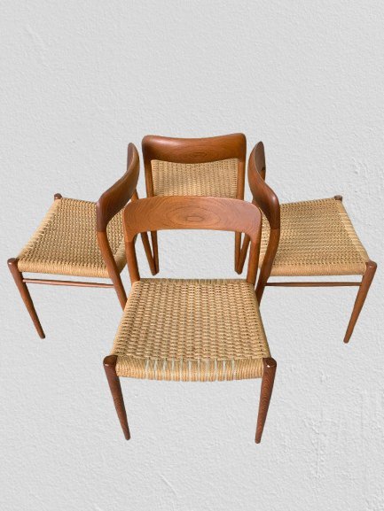 Image 1 of Chaises modèle 75 de Niels Otto Möller pour J.L. Möllers Möbelfabrik