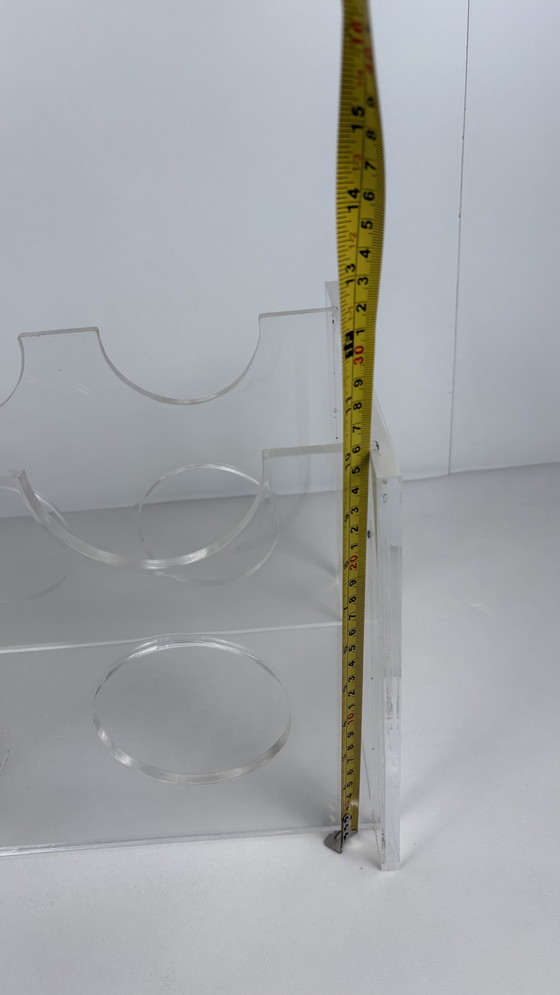 Image 1 of Portabottiglie vintage in plexiglass lucite Space Age