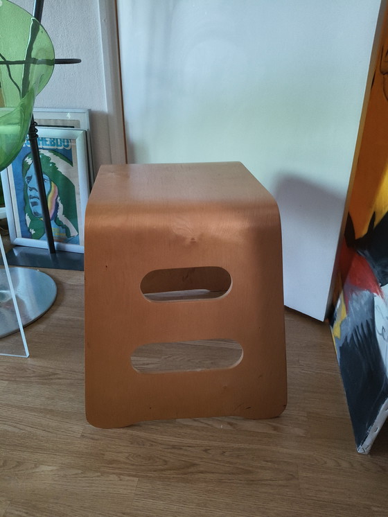 Image 1 of Tabouret/table d'appoint Benjamin en contreplaqué, design vintage, Lisa Norinder, Ikea