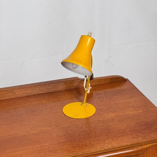 Szarvasi Small Steel Table Lamp, 1960s – Original Condition