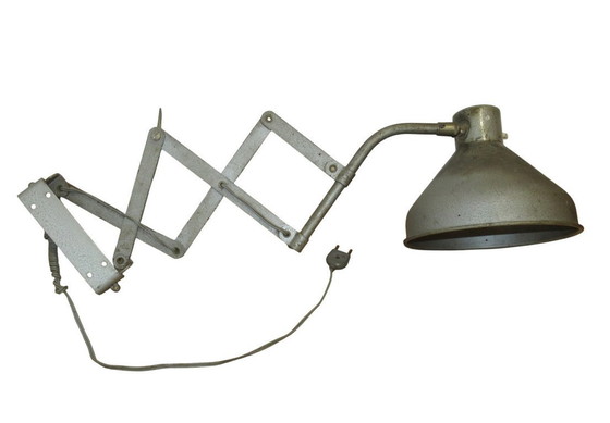 Image 1 of Lampada da parete a fisarmonica per officina, stile industriale, anni '50