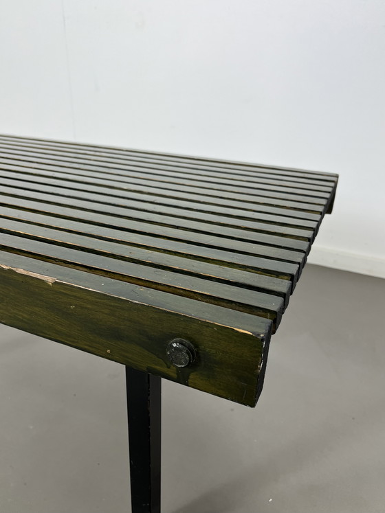 Image 1 of Vintage latten bank tafel sixties 