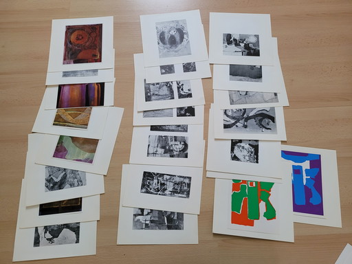 Dossier artistique de Rolf Loch : 27 images (1960-1971), peintures à l’huile, tempera à l’œuf, sérigraphies