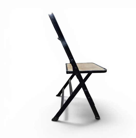 12 x Clarin Corporation folding chair / USA 1920s (photo 3 of 19)