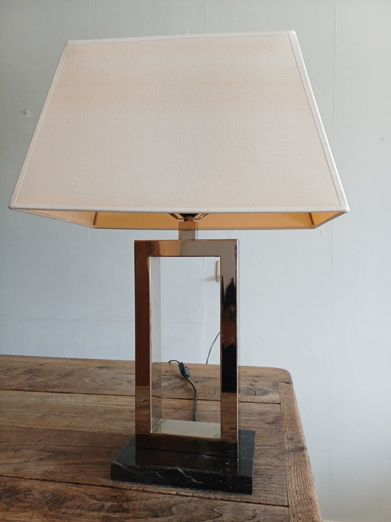 Image 1 of Lámparas de mesa cromadas modernas de mediados de siglo.