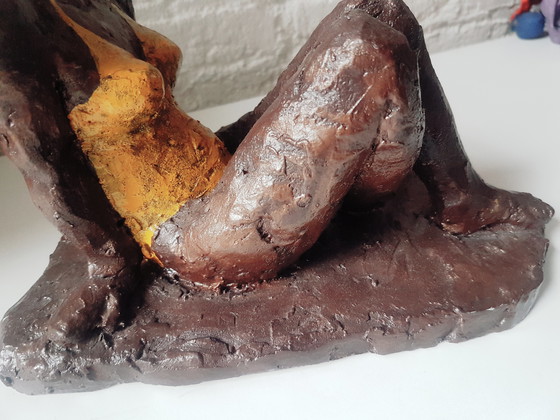 Image 1 of Femme assise en maillot de bain, pâte à modeler