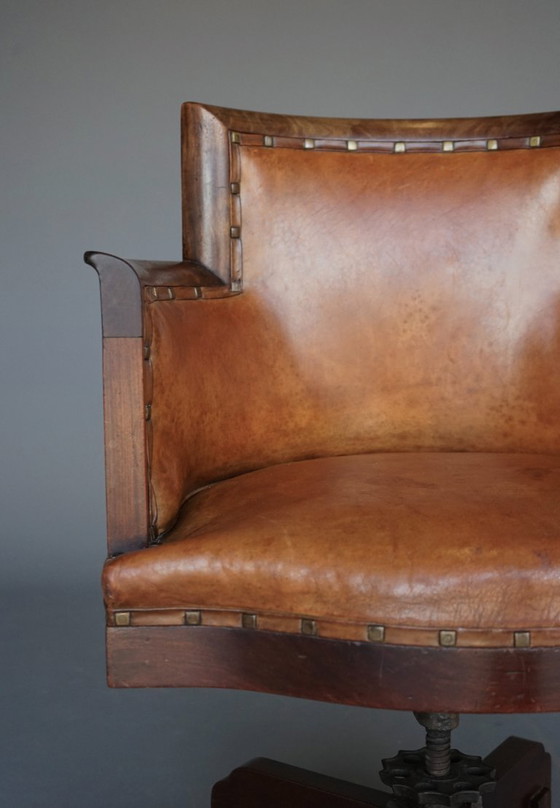 Image 1 of Impresionante silla de escritorio de la Escuela de Ámsterdam o Art Déco, década de 1920