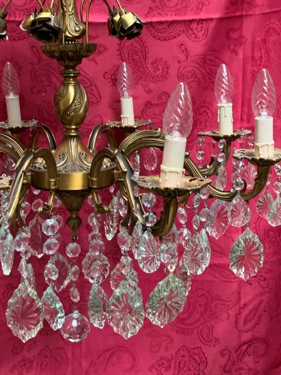 Kroonluchter – Crystal, Brass (photo 10 of 11)