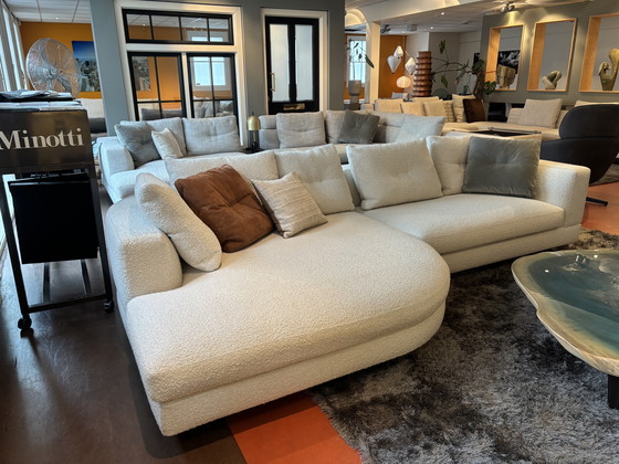 Image 1 of Minotti Alexander modulaire hoekbank boucle stof cat.G