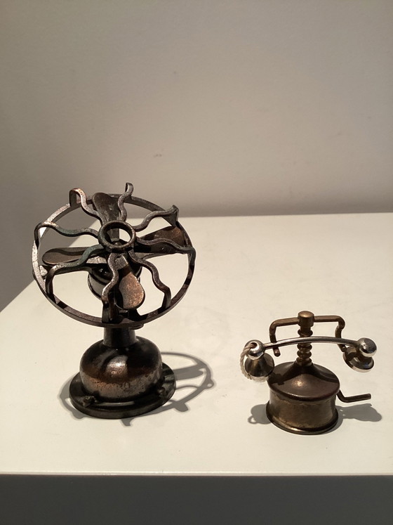 Beautiful set of Vintage & Antique Miniature Objects/Curiosities. – Decorative Objects, Bronze, Metal (photo 2 of 6)