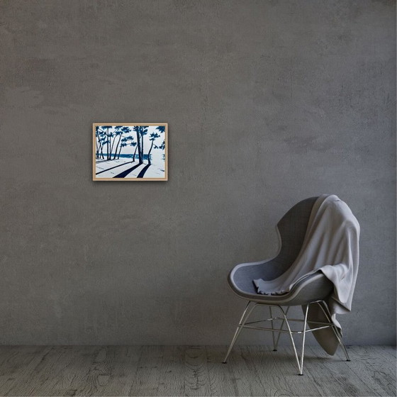 Image 1 of Ink on paper, framed. Size 30x40cm.