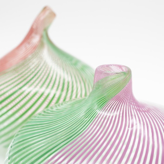 Image 1 of Rosenthal Glasstudio Mario Colelli & Hertha Bengtson Murano Hand-blown Vase DUO