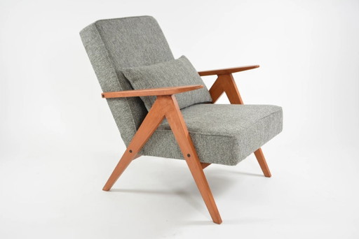 Poltrone KOMPAS in grigio screziato e bianco