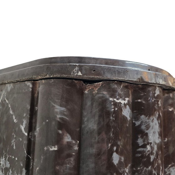 Image 1 of French Art Deco faux marble mantelpiece, circa 1920