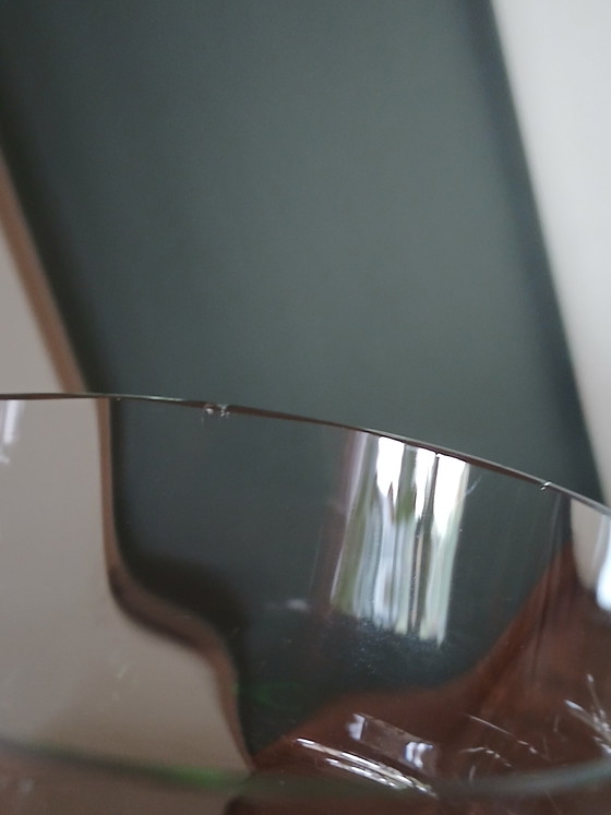 Image 1 of Set of 5 antique hand-blown Art Nouveau wine glasses