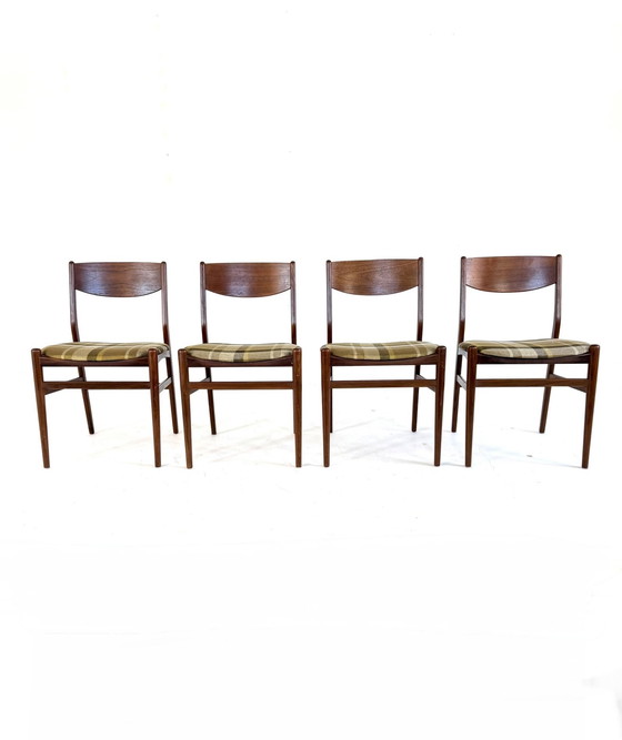 Image 1 of 4x vintage Danish dining chair '60