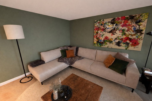 Bellissimo divano angolare beige