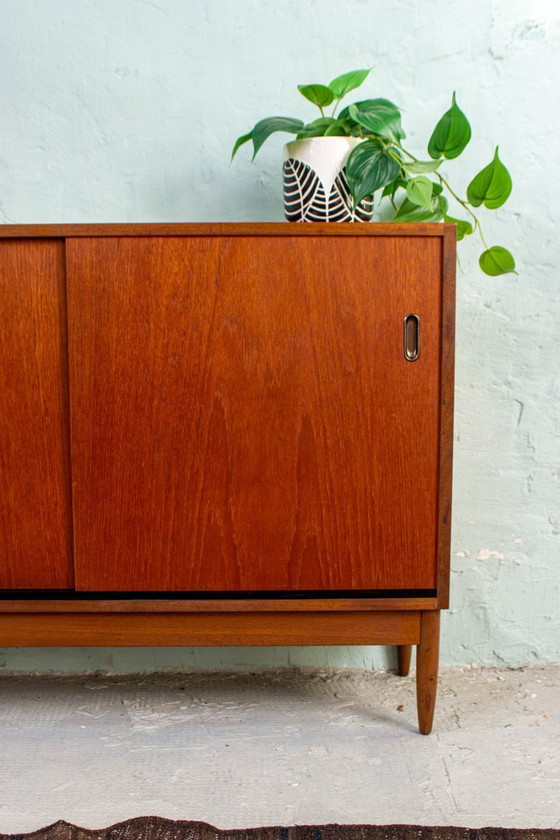 Image 1 of Vintage teak chest of drawers sideboard mid century 60s Danish