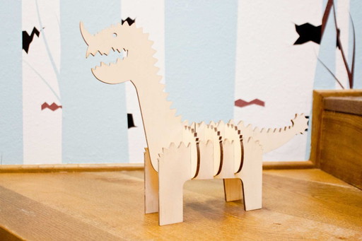The Monster - a wooden ornament made in Italy by Ulap design