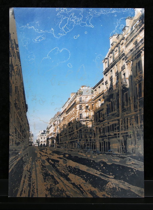 Salzmann, Gottfried - Place de Victoires - serigrafia/fotografia - firmata a mano