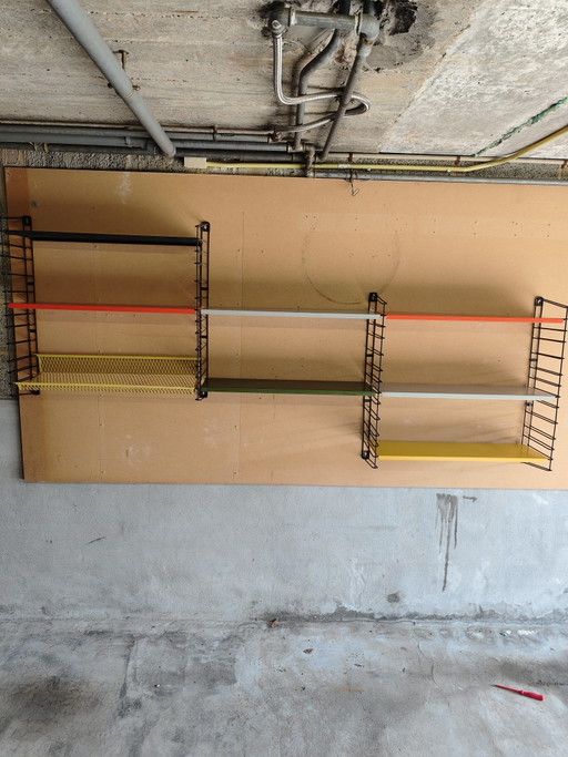 Vintage Tomado Holland wall system with rare reading shelf
