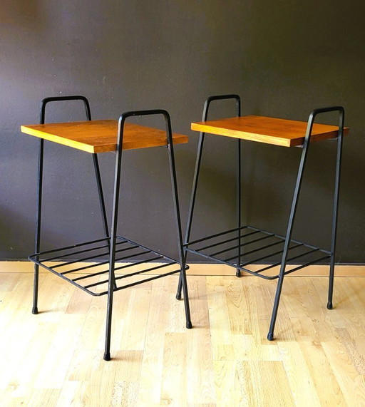 Paar Couchtische Meurop 60s'
