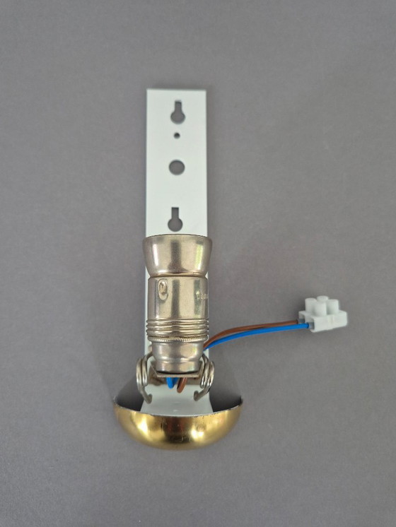 Image 1 of Lampada da parete vintage in vetro di metà secolo Wilhelm Wagenfeld Peill & Putzler