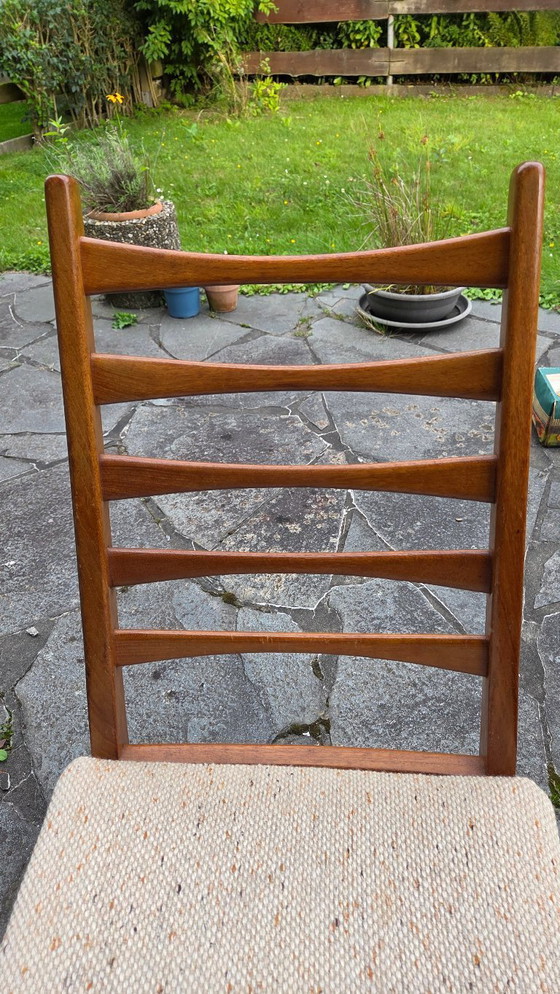 Image 1 of 6 dining room chairs Benze Sitzmöbel, teak, vintage, newly upholstered