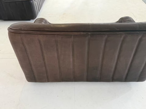 Image 1 of 2 x Canapé en cuir De Sede DS 84 avec assise rembourrée, design de groupe