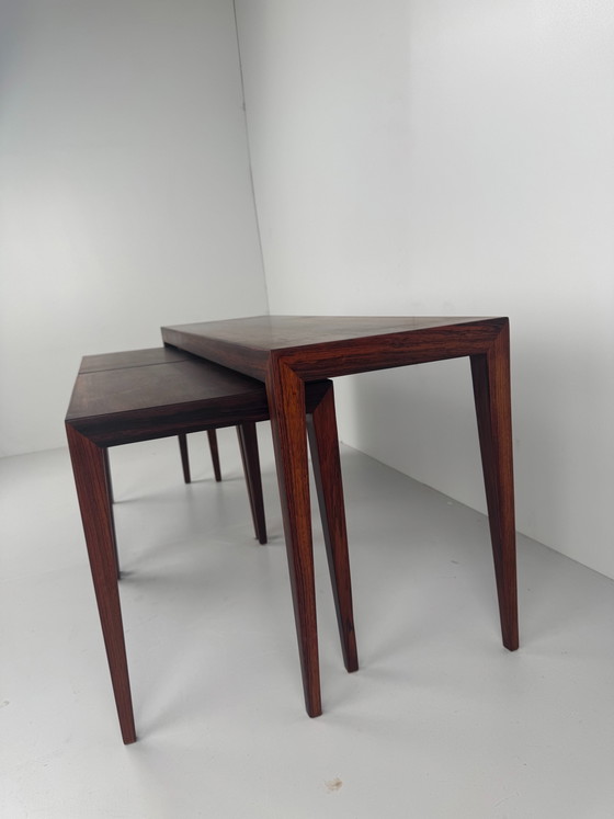 Image 1 of Tavolini impilabili in palissandro, Severin Hansen, Danimarca, anni '60