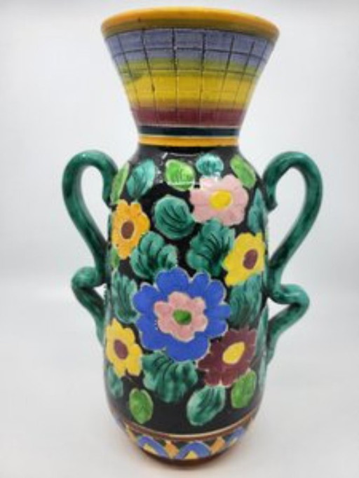 Vase Cerazur Monaco Côte-d'Azur France 1970 Vintage