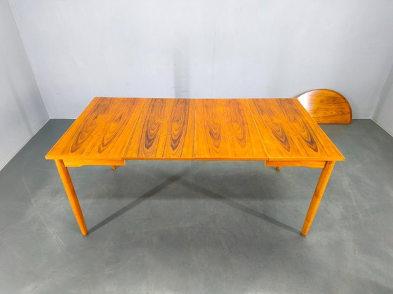 Image 1 of Danish Mid Century Teak Extendable Dining Table, 1960s